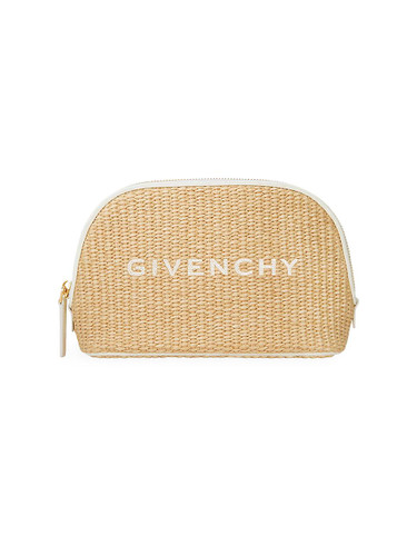 GIVENCHY G-Essentials Pouch In Raffia NATURAL Image 1