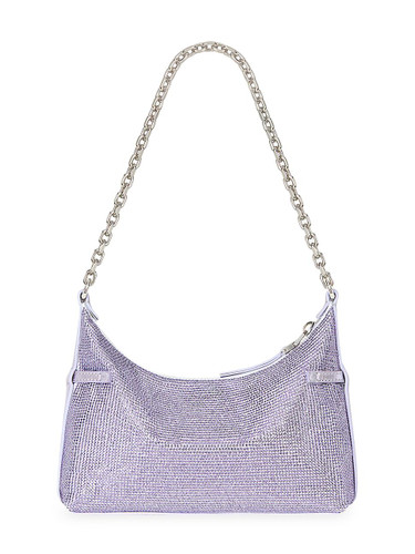 GIVENCHY Voyou Party Bag In Satin With Strass LAVENDER Image 4