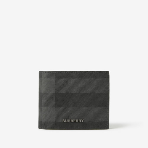 BURBERRY Check Slim Bifold Wallet