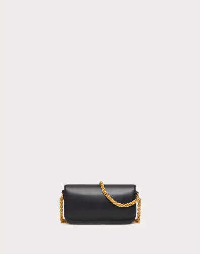 VALENTINO Small Locò Calfskin Shoulder Bag