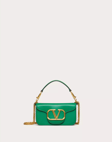 VALENTINO Small Locò Calfskin Shoulder Bag