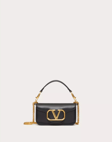 VALENTINO Small Locò Calfskin Shoulder Bag