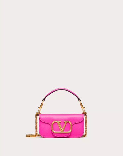 VALENTINO Small Locò Calfskin Shoulder Bag