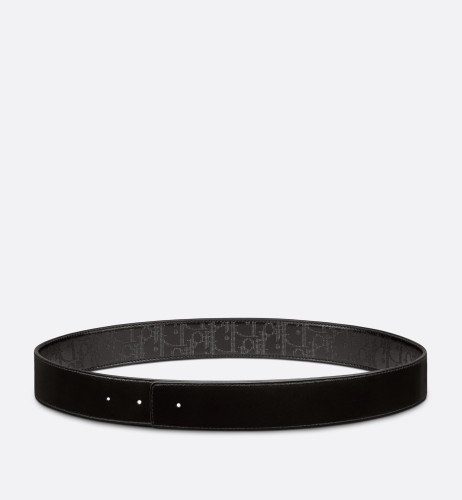 DIOR Reversible Belt Strap Dior Oblique Galaxy Leather And Black