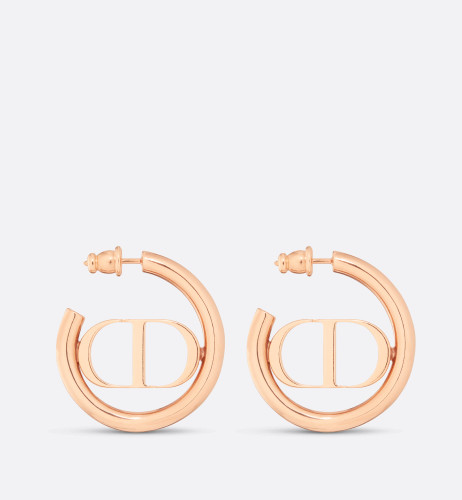 DIOR 30 Montaigne Earrings Metal With Pinkish Finish