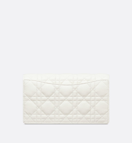 DIOR Caro Clutch Soft Cannage Calfskin In Latte Color