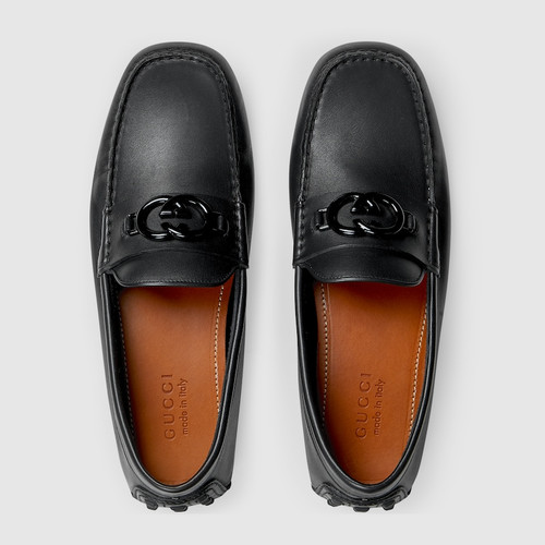 GUCCI Loafers With Gg Detail For Men