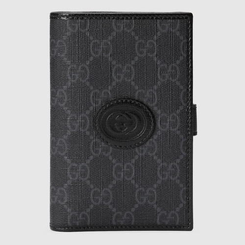 GUCCI Gg Passport Holder With Gg Detail