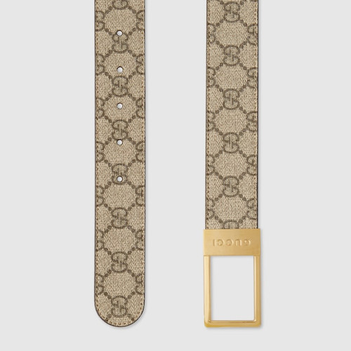 GUCCI Gg Belt With Rectangular Buckle