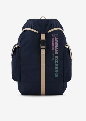 ARMANI EXCHANGE Recycled fabric backpack