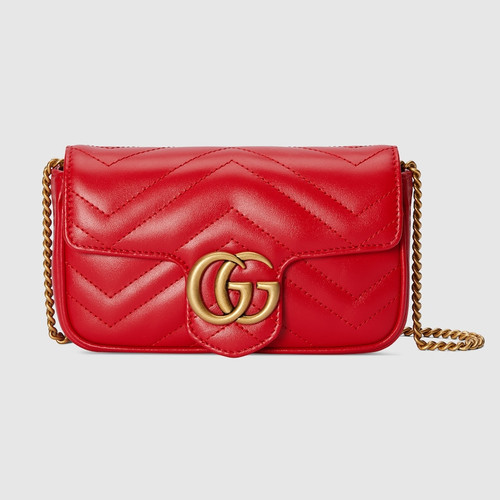 Super Mini Quilted Gg Marmont Bag