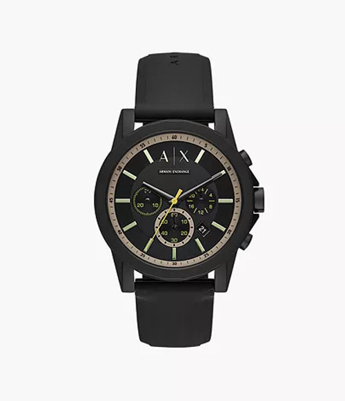 Black Armani Gift Ax7133Set Leather Watch Set Chronograph Exchange