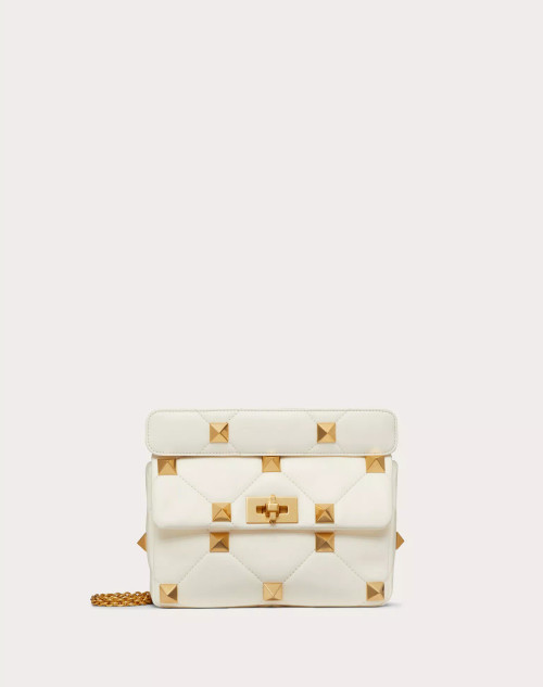 VALENTINO Medium Roman Stud The Shoulder Bag In Nappa With Chain ​​strap