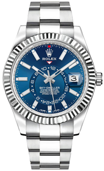ROLEX Sky-Dweller Steel Blue Dial 42Mm Luxury Men'S Watch 326934-0003 Image 1