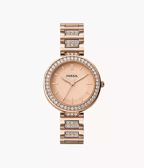 DKNY Women's Tompkins Three-Hand Rose Gold-Tone Watch - NY2210