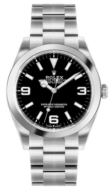 ROLEX Explorer 36Mm Black Dial Oystersteel Unisex Watch 124270-0001 Image 1