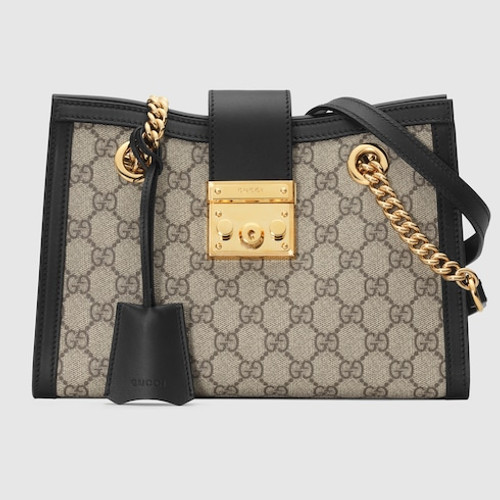 Small Gg Pattern Padlock Shoulder Bag