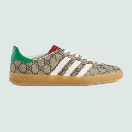 Run printed leather sneakers in white - Gucci | Mytheresa