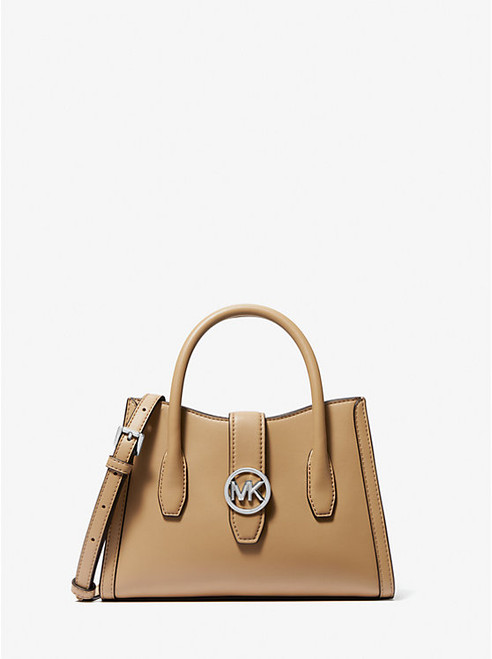 MICHAEL KORS Gabby Small Faux Leather Satchel CAMEL Image 1