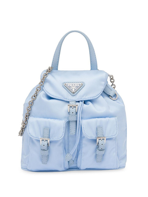 PRADA Re-Nylon Mini Backpack BLUE Image 1