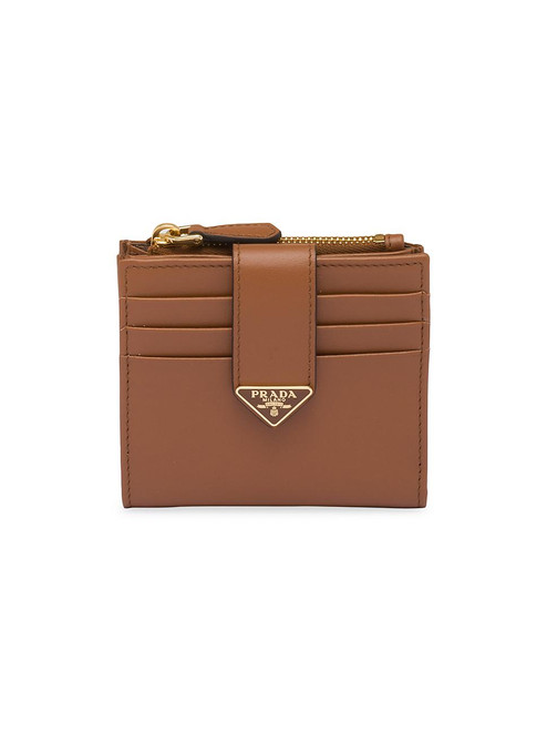 PRADA Small Leather Wallet BROWN Image 1