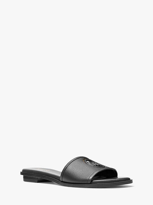 MICHAEL KORS Deanna Cutout Leather Slide Sandal (@Delhi Studio)