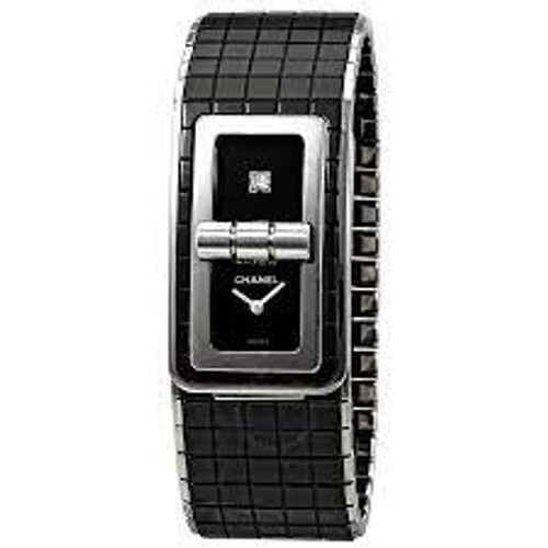 Chanel Code Coco Black Dial Diamond Black Steel and Ceramic Women's Watch  H5148