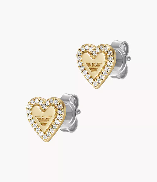 EMPORIO ARMANI Gold-Tone Brass Stud Earrings Egs3105710 Image 1