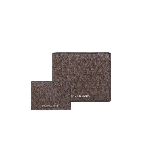 MICHAEL KORS Cooper Billfold In Signature Leather Wallet  With Passcase