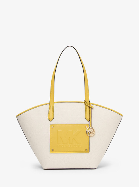 MICHAEL KORS Talia Small Cotton Canvas Tote Bag