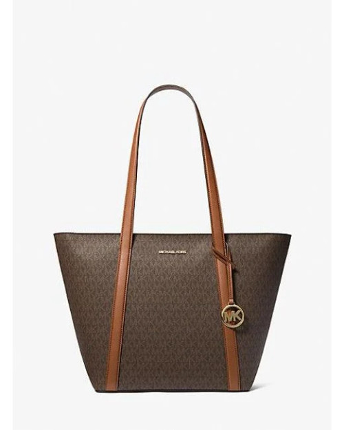 MICHAEL Michael Kors Eliza Grained Leather Reversible Tote Bag in Brown |  Lyst