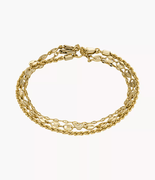 EMPORIO ARMANI Gold-Tone Brass Multi-Strand Bracelet Egs3112710 Image 1