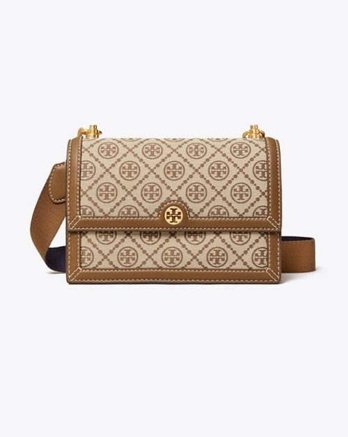 TORY BURCH T Monogram Medium Jacquard Shoulder Bag (@Delhi Studio)