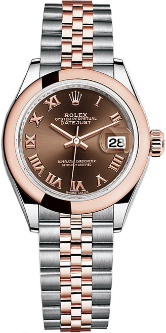 ROLEX Lady-Datejust Chocolate Roman Dial Women'S Watch 28 279161-0009 Image 1