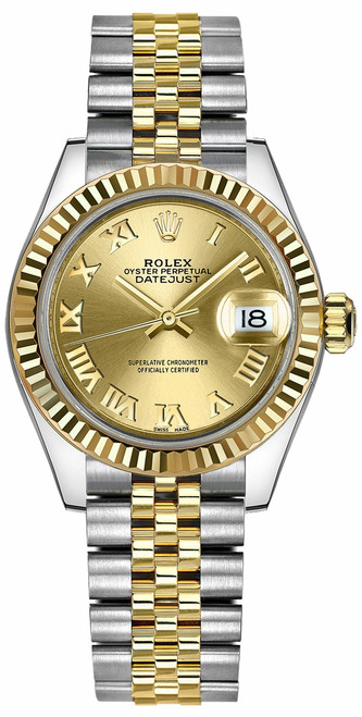 ROLEX Lady-Datejust 28 Gold & Steel Women'S Watch 279173-0009 Image 1