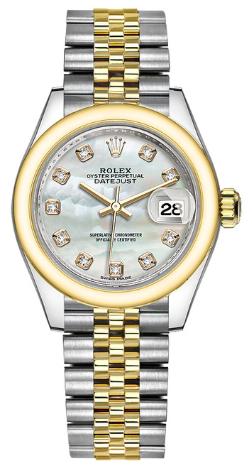 ROLEX Lady-Datejust 28 Mother Of Pearl Diamond Jubilee Bracelet Watch 279163 Image 1