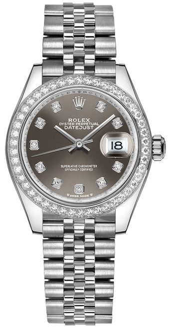 ROLEX Lady-Datejust 28 Stainless Steel & White Gold Watch 279384Rbr Image 1