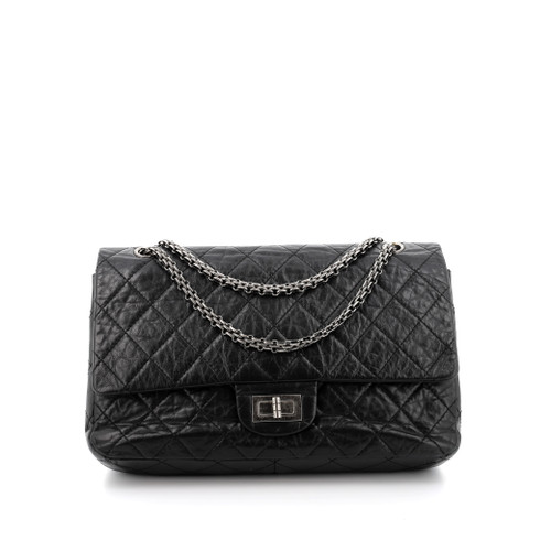 CHANEL shoulder bag 2.55 Black Leather Image 1