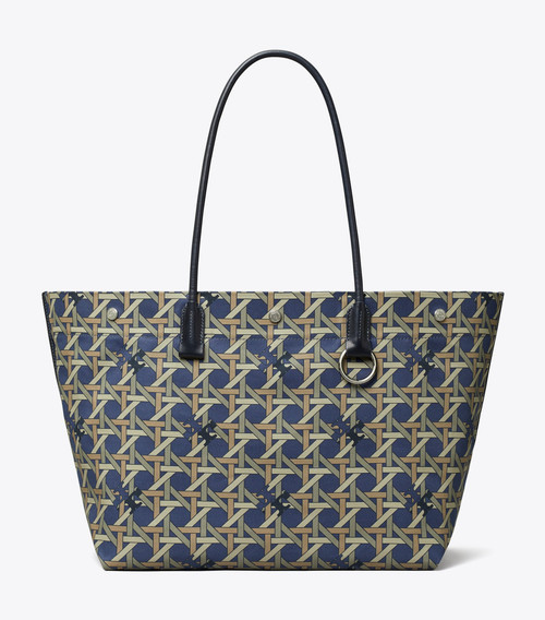 TORY BURCH Canvas Basketweave Tote