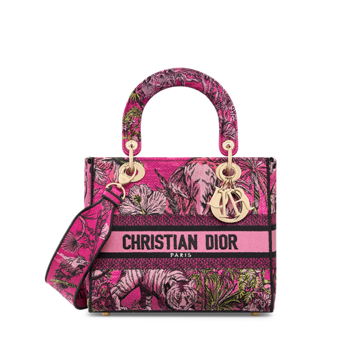 DIOR Lady D-lite Medium Bag Multicolored