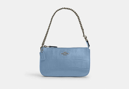 COACH Nolita 19 GUNMETAL/CORNFLOWER Image 1