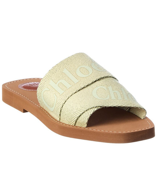 CHLOE Woody Logo Canvas Slide