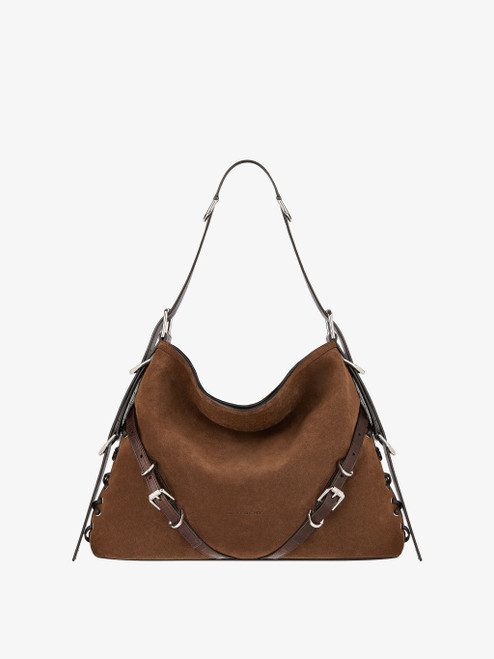 GIVENCHY Medium Voyou Boyfriend bag in corset style suede