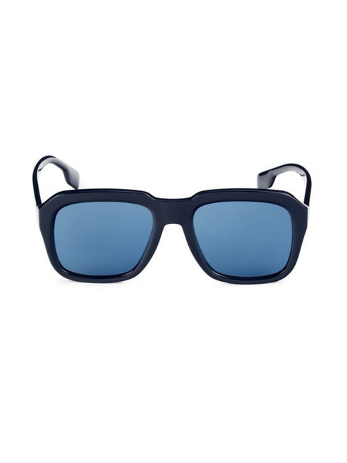 BURBERRY 55Mm Oval Sunglasses BLUE Image 1