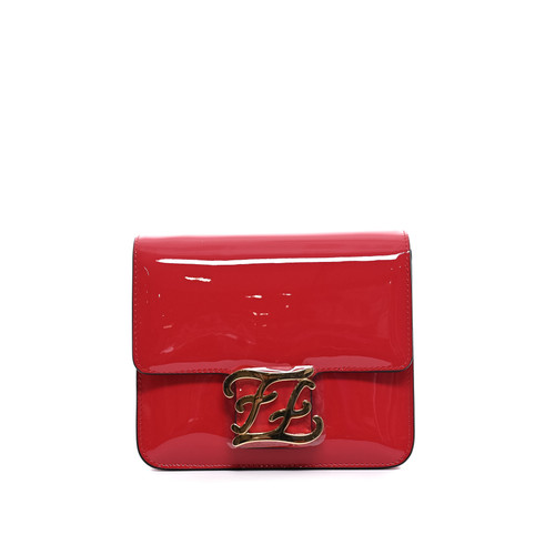 FENDI shoulder bag Patent leather Red (Brand New)