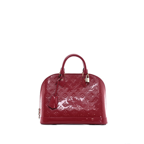 LOUIS VUITTON Alma PM Handbag  Patent Leather Monogram Red ( PRE-OWNED)