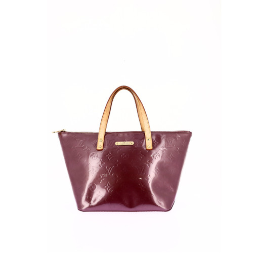 LOUIS VUITTON Bellevue Handbag  Patent Leather Plum ( PRE-OWNED)