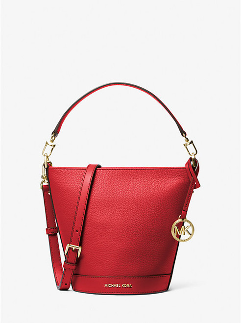 MICHAEL KORS Townsend Small Pebbled Leather Crossbody Bag LACQUER RED Image 1