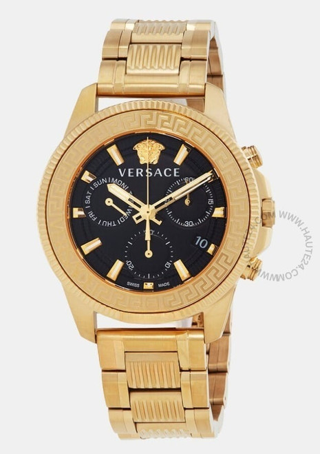 VERSACE Greca  Action Chronograph Quartz Black Dial Men's Watch