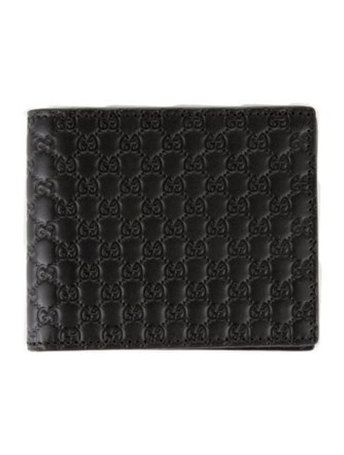 Microguccissima Pattern Leather Wallet
